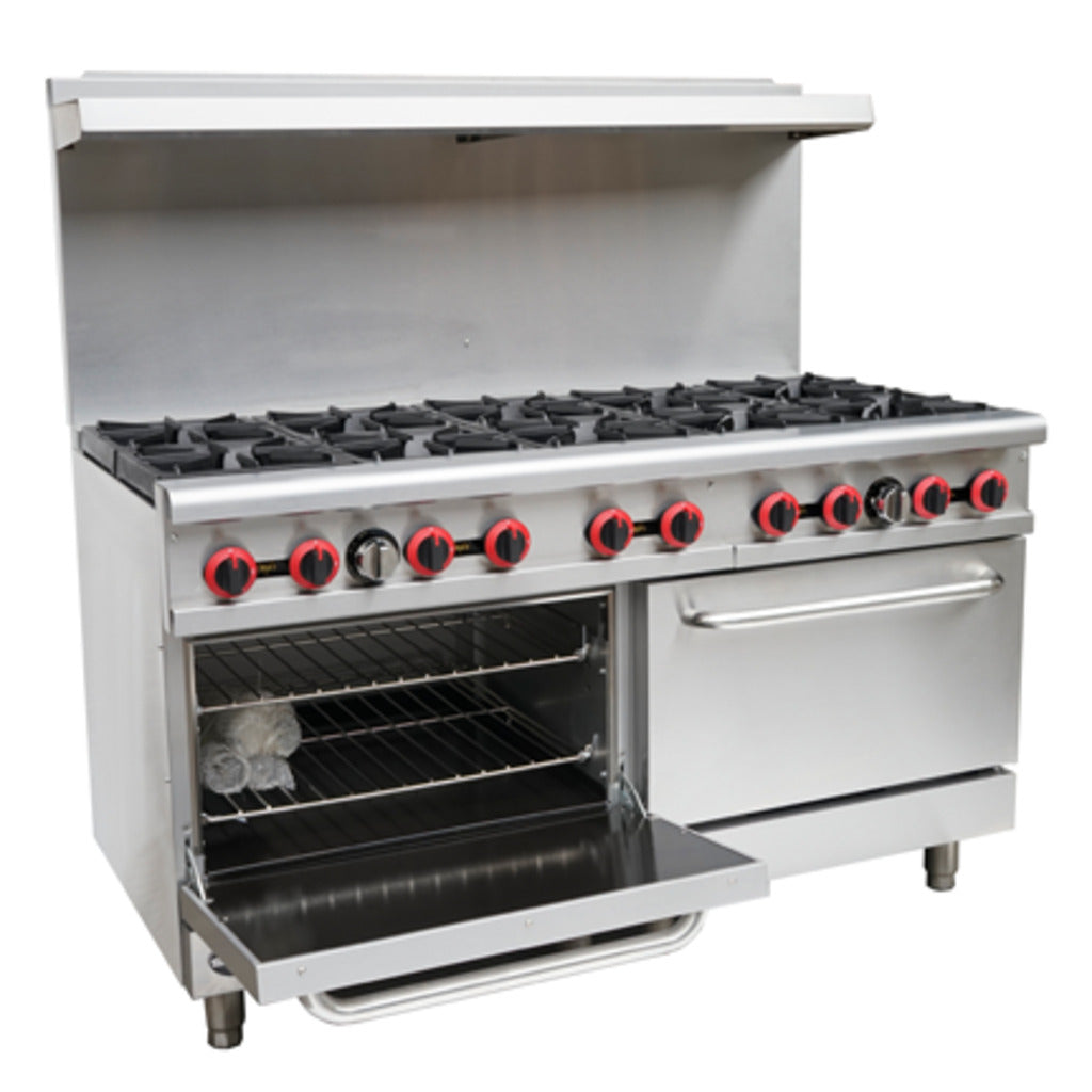 SABA GR60 60" Gas Range 10 Burners with Oven 362,000 BTU