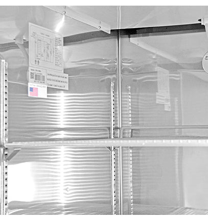 SABA S-23FG, One Glass Door Reach-In Freezer, S/S Interior &amp; Exterior, 23 cu.ft.