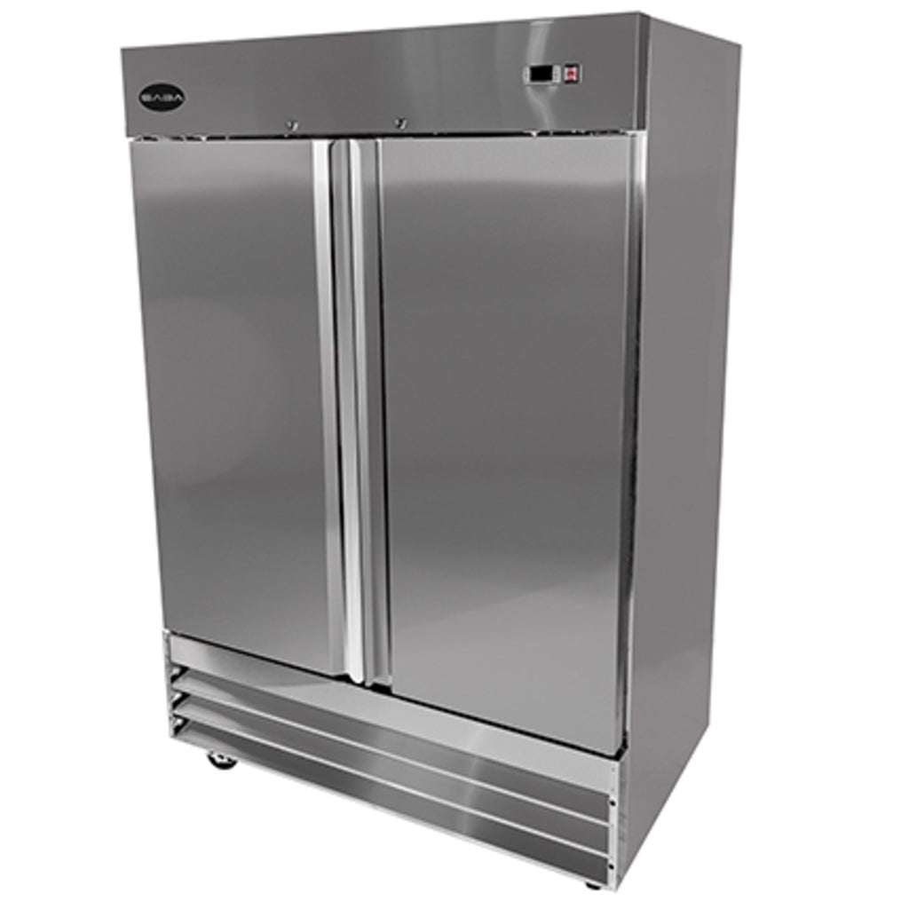 SABA S-47F, Two Door Reach-In Freezer, S/S Interior &amp; Exterior, 47 cu.ft.