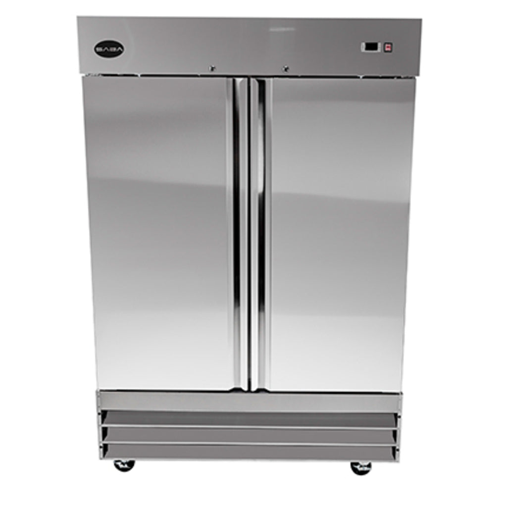 SABA S-47F, Two Door Reach-In Freezer, S/S Interior &amp; Exterior, 47 cu.ft.