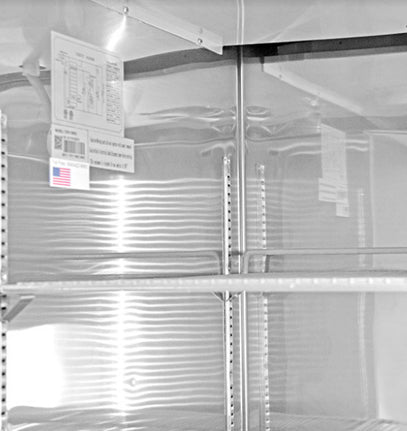 SABA S-47F, Two Door Reach-In Freezer, S/S Interior &amp; Exterior, 47 cu.ft.