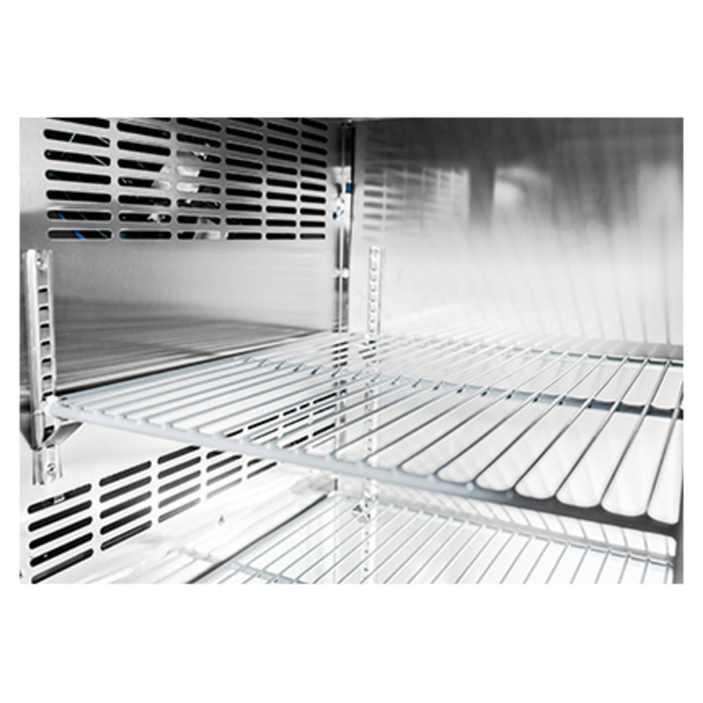 SABA SBB-24-48B, Two Door 48" Refrigerated Back Bar Cooler, Solid Swing Door
