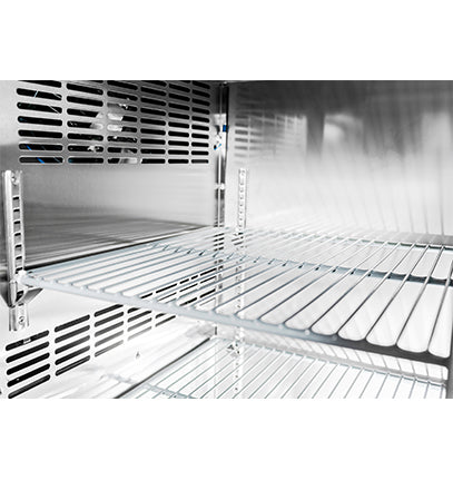 SABA SBB-24-48G, Two Door 48" Refrigerated Back Bar Cooler, Glass Swing Door