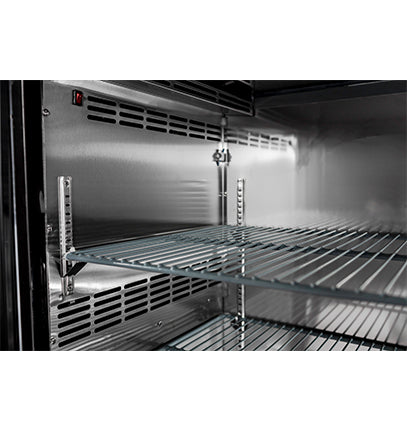 SABA SBB-24-72B, Three Door 72&quot; Refrigerated Back Bar Cooler, Solid Swing Door