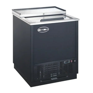 SABA SGF-25, One Sliding Top 26.4" Underbar Glass Mug Chiller Froster Freezer, 115v