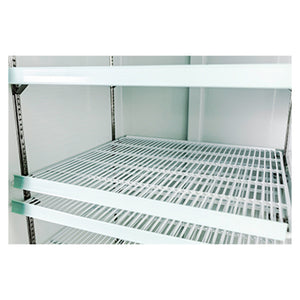 SABA SM-45F, Double Glass Door 53.13" Merchandiser Freezer, Swing Doors, 45 cu.ft., 115v