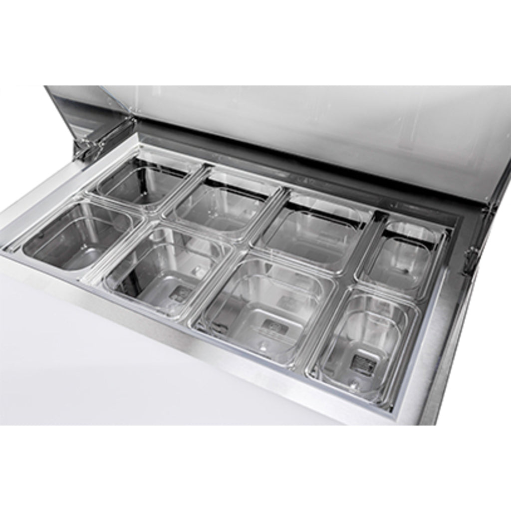 SABA SPS-27-8, One Door 27&quot; Salad/Sandwich Prep Table Refrigerator (Standard Top)