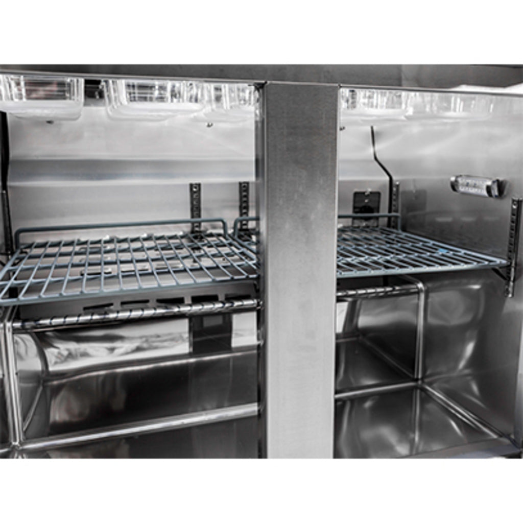 SABA SPS-36-15M, Two Door 36&quot; Salad/Sandwich Prep Table Refrigerator (Mega Top)