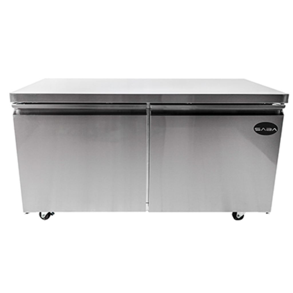SABA SUC-60R, Two Door 60&quot; Undercounter Refrigerator, 15 cu.ft.