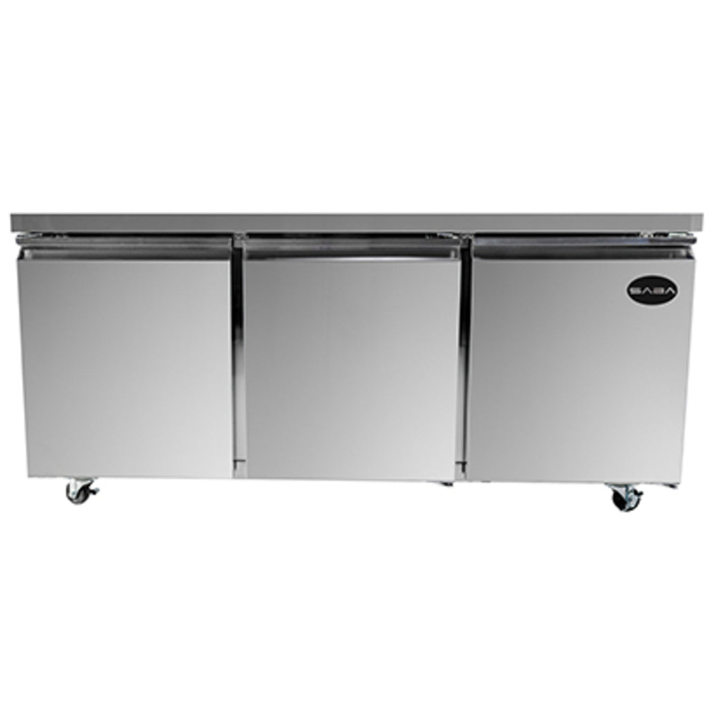 SABA SUC-72R, Three Door 72&quot; Undercounter Refrigerator, 15.5 cu.ft.