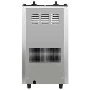 Spaceman 6235-C, Gravity-Fed Dual Flavor Twin Twist Countertop Soft Serve Ice Cream Machine, 2 Hoppers and 3 Dispensers, 208-230V / 1-Ph