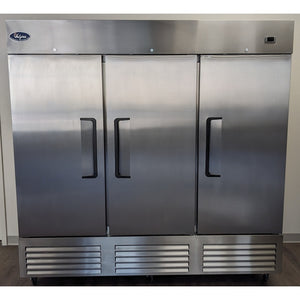 Valpro VP3FDV-HC, Three Door 81" Reach In Freezer, Stainless Steel, 72 cu.ft.