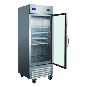 Valpro VP1RG-HC, One Glass Door 27" Reach In Refrigerator, Stainless Steel, 23 cu.ft.