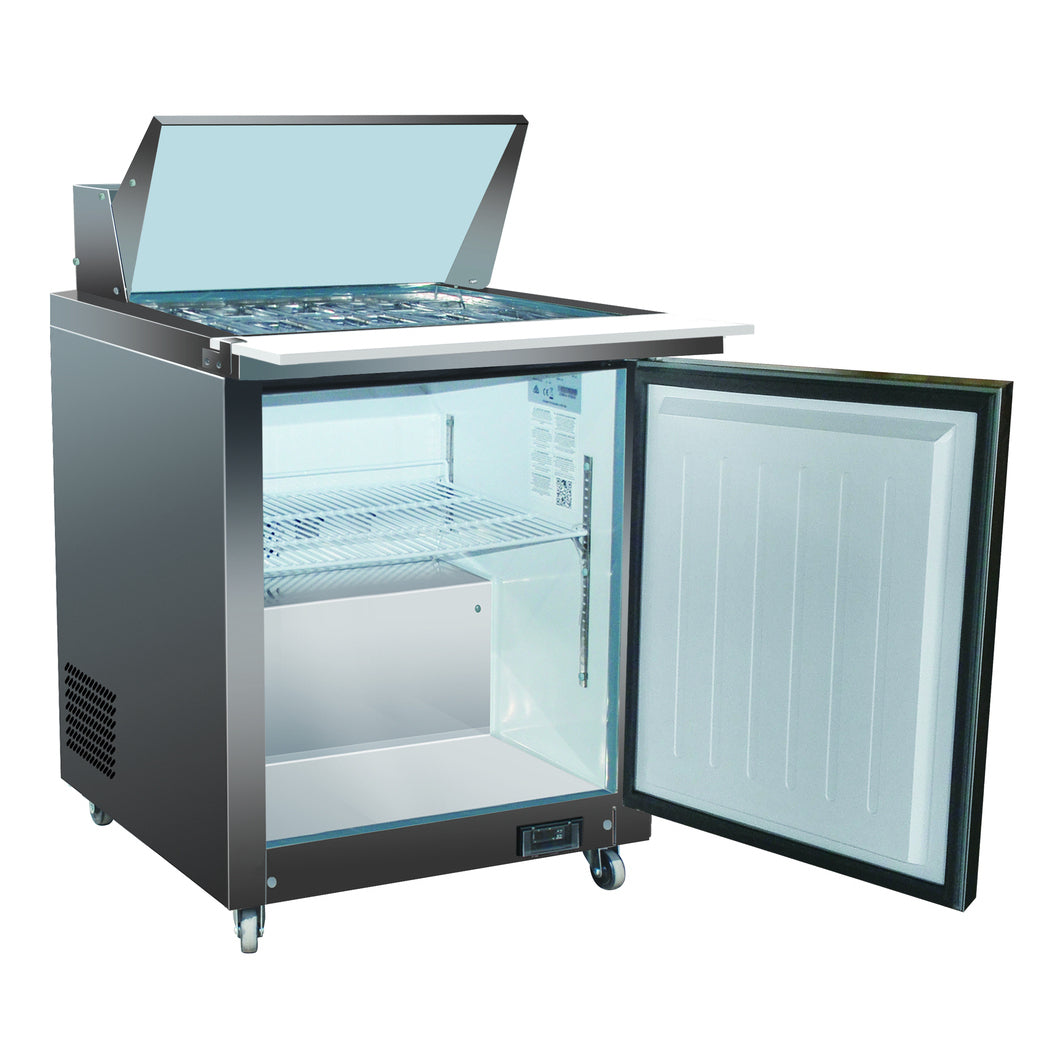 Valpro VP29SM-HC, One Door 29&quot; Salad/Sandwich Prep Table Refrigerator (Mega Top)