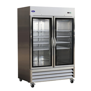 Refrigerador Valpro VP2RG-HC de 54" con dos puertas de vidrio, 49 pies cúbicos