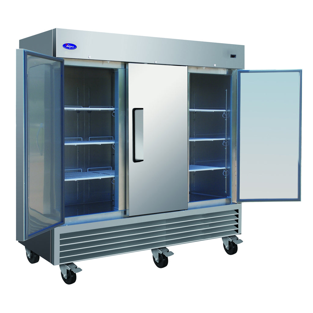 Refrigerador Valpro VP3R-HC de 81&quot; con tres puertas, 72 pies cúbicos
