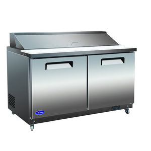 Valpro VP60S-HC Mesa para preparar sándwiches/ensaladas con 16 sartenes de 61” (parte superior estándar)