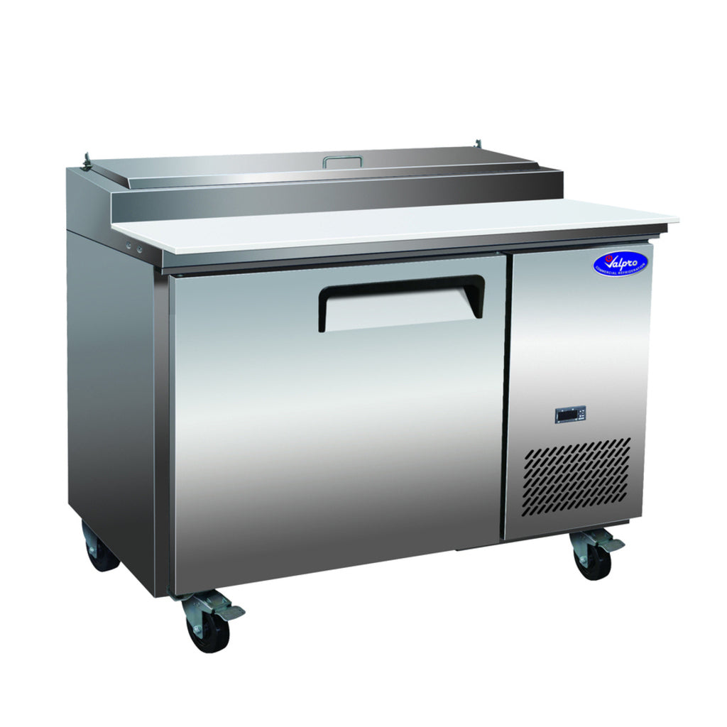 Valpro VPP47-HC, One Door 47&quot; Pizza Prep Table Refrigerator