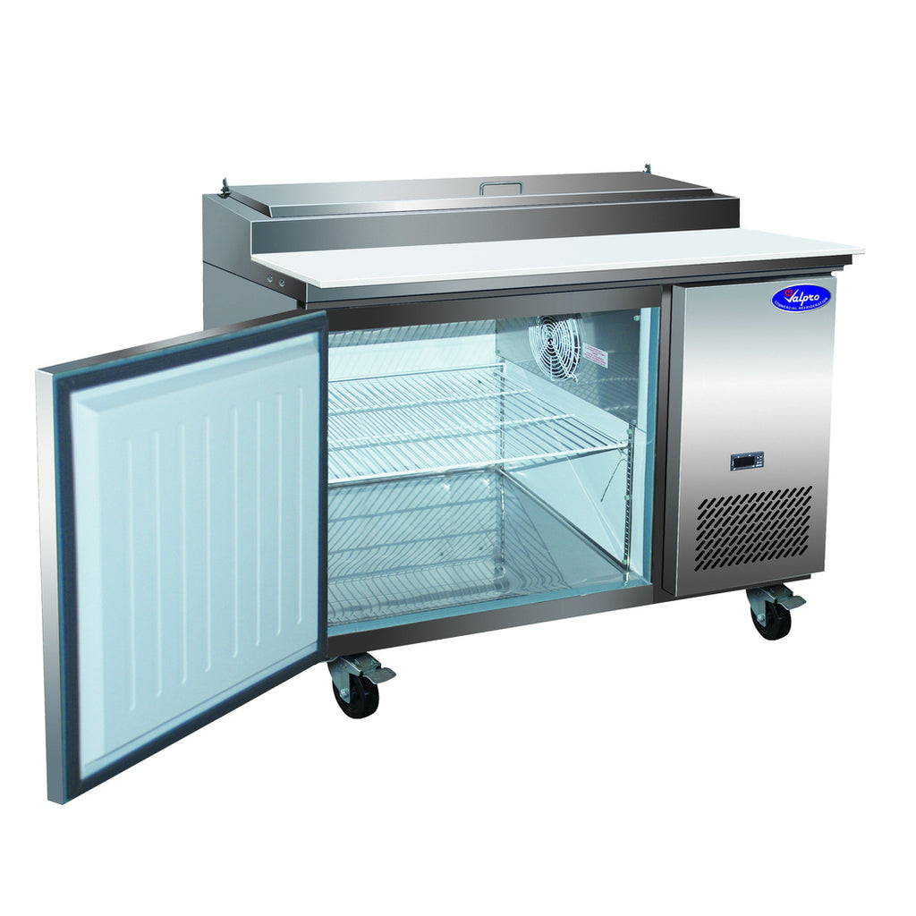 Valpro VPP47-HC, One Door 47&quot; Pizza Prep Table Refrigerator