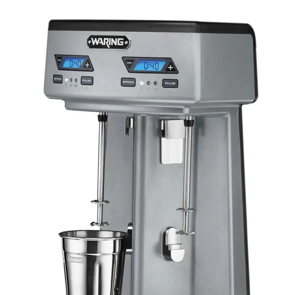 Waring WDM240TX Countertop Drink Mixer with 2 Spindles & 3 Speeds, 120v