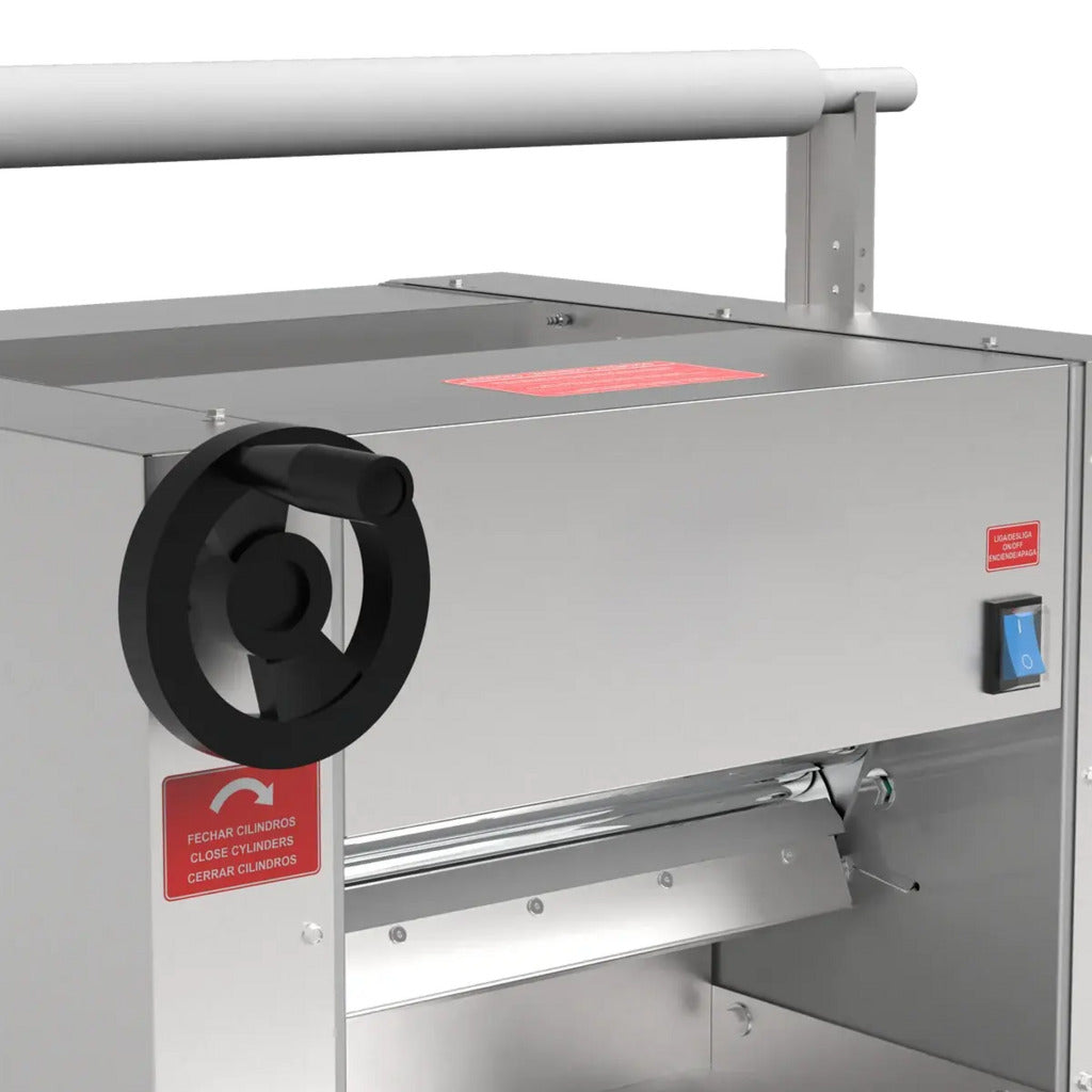 AMPTO CLM-390, Countertop Dough Roller &amp; Sheeter, 16'' Roll Width, 16 lbs Dough Capacity