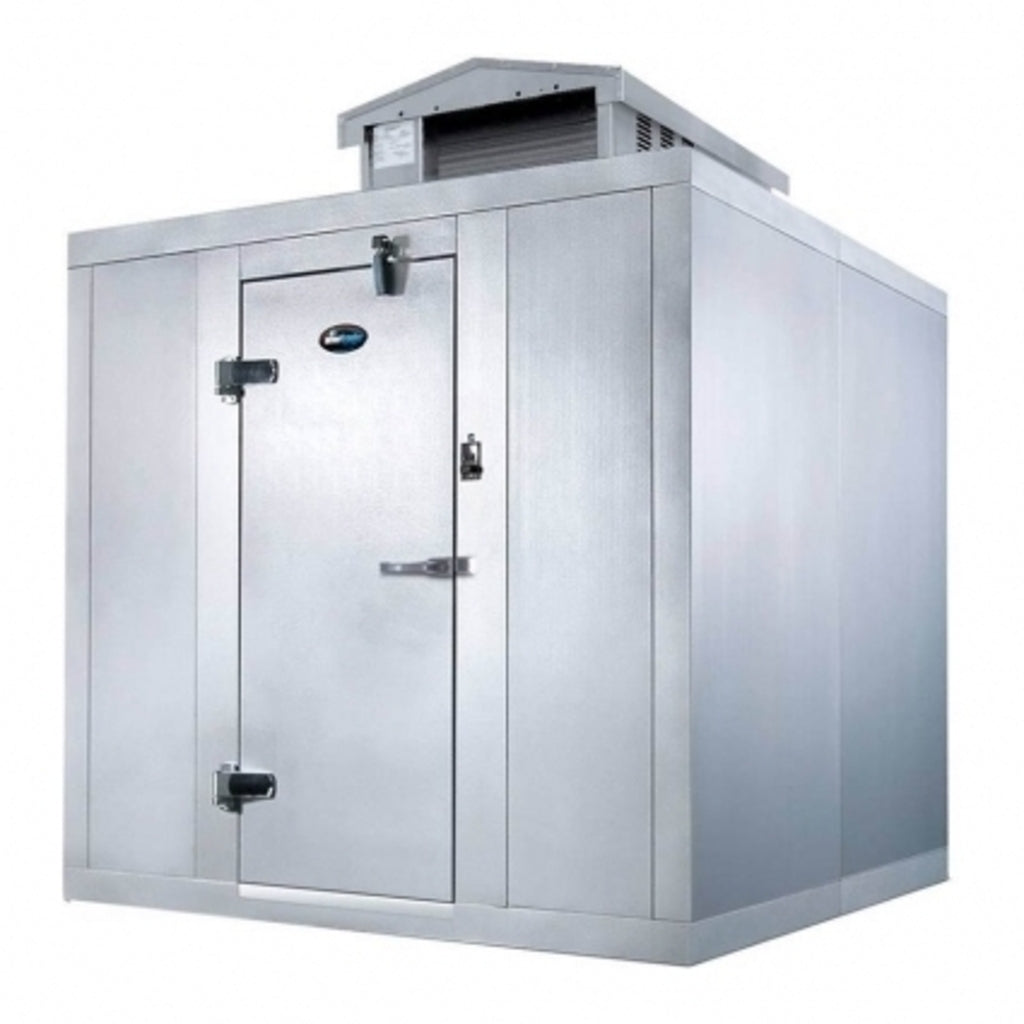Amerikooler QF080877**FBSM-O Outdoor Walk In Freezer w/ Top Mount Compressor - 7&#39; 10&quot; x 7&#39; 10&quot;, w/Floor
