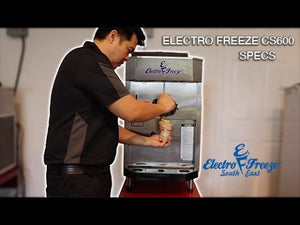 Electro Freeze CS600 Countertop Soft Serve Machine, 20 Quart Mix Hopper, Single Tap