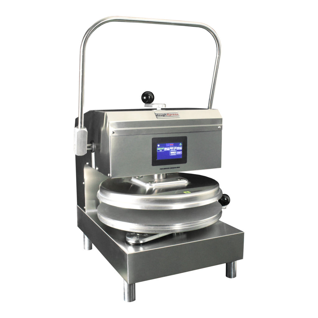 DoughXpress DXM-SS Manual Pizza Dough Press w/ Digital Temp Controls, 120v, Stainless Steel