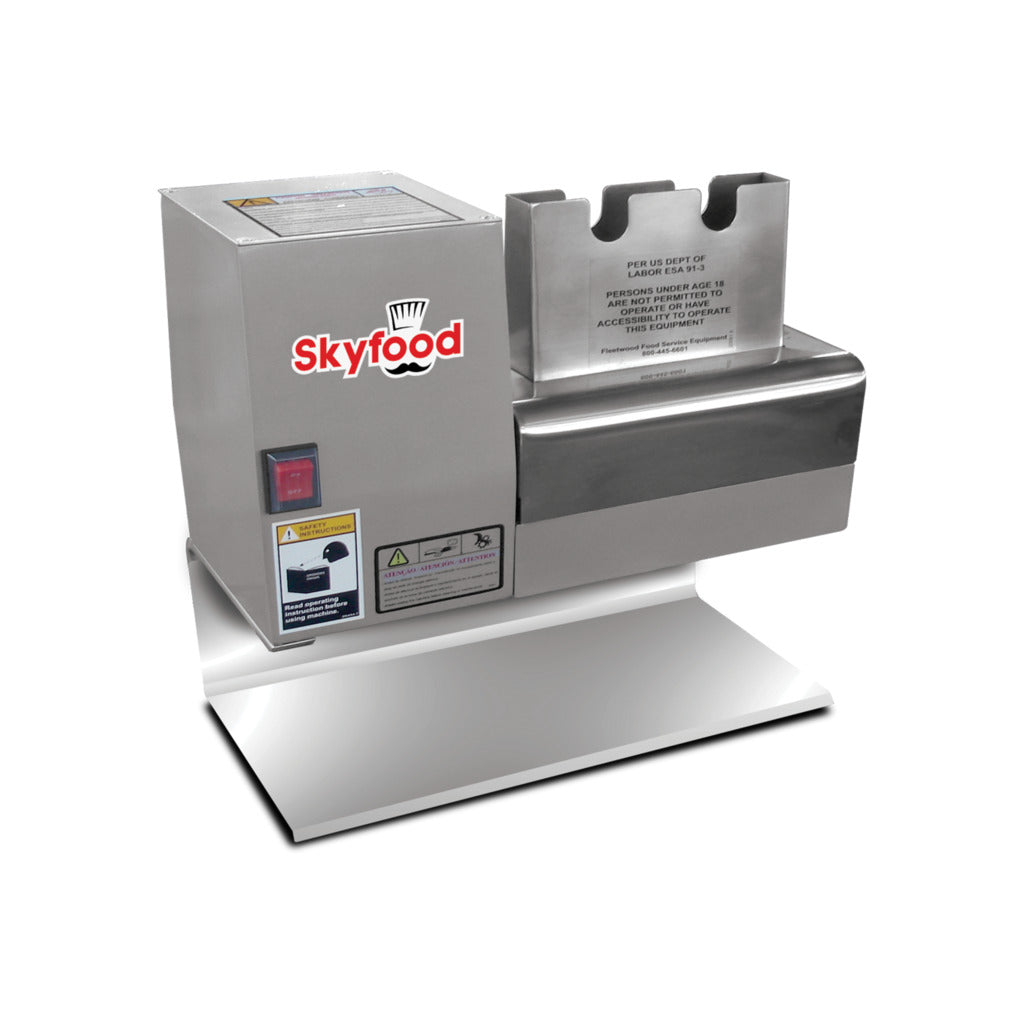 Ablandador de carne Skyfood ABI, capacidad de 880 lb/hr, accionado por engranajes, 1/3 HP, 110 V