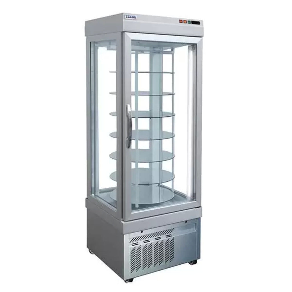 AMPTO 4401 NFP, Revolving 4 Sided Glass Merchandiser Refrigerator