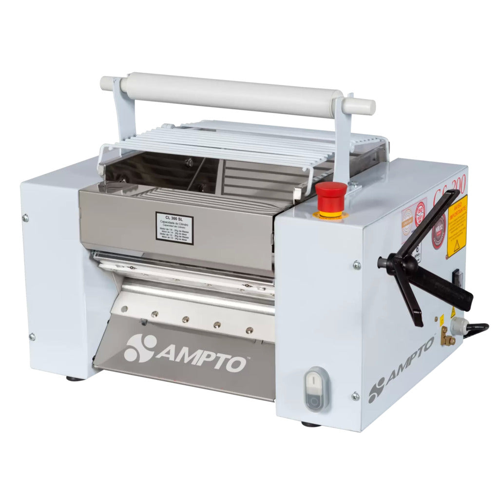 AMPTO CL-300SL, Countertop Dough Roller & Sheeter, 12'' Roll Width, 4.5 lbs. Dough Capacity