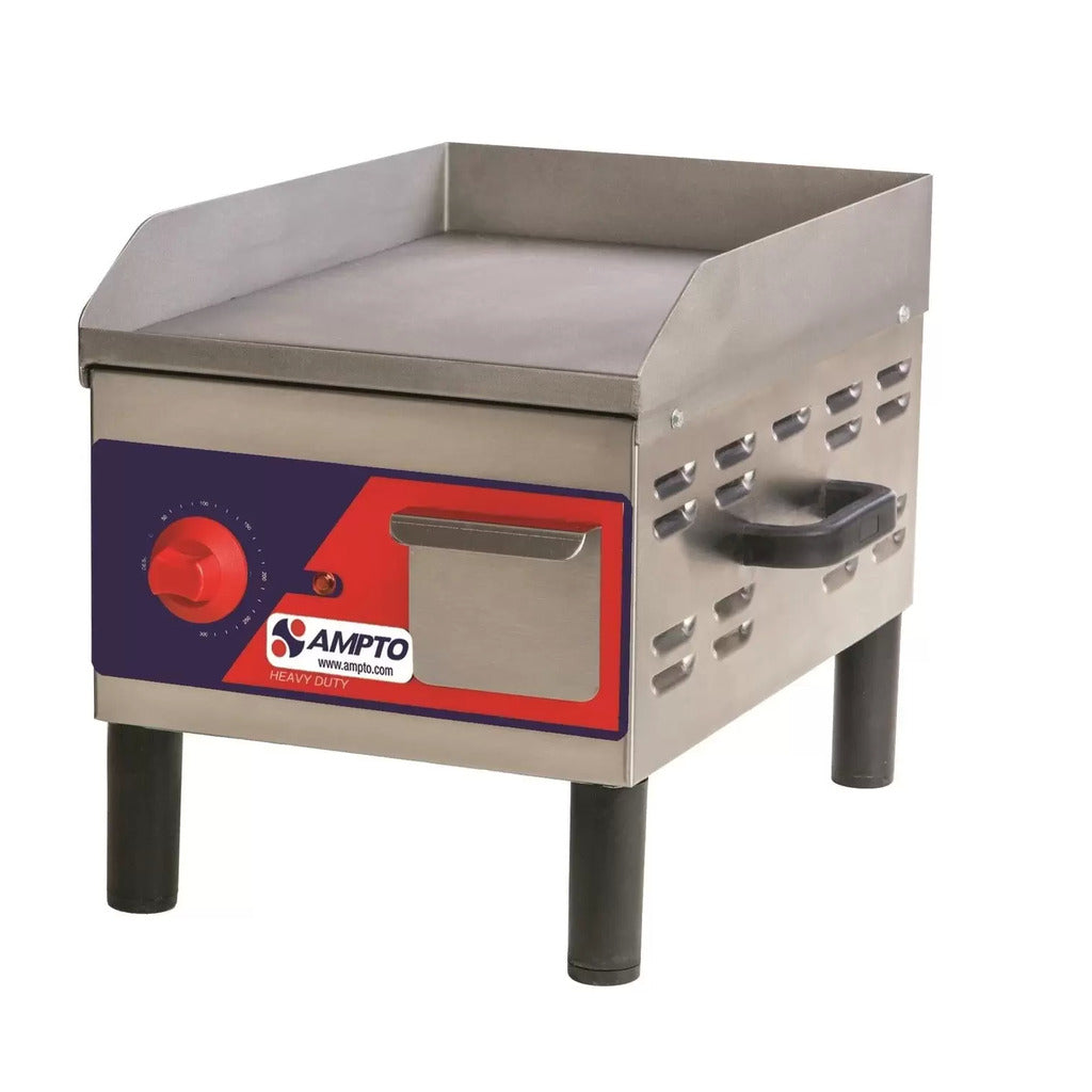 AMPTO GR5E Electric Countertop Griddle 12&quot;