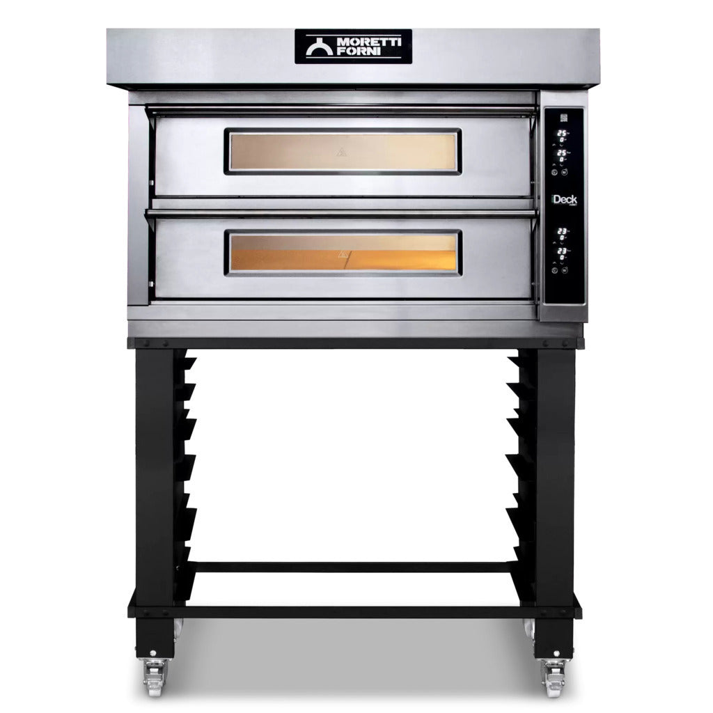 AMPTO ID-D 105.65 iDeck Electronic Control Electric Pizza Oven 105 x 65 cm Chamber, 2 Deck