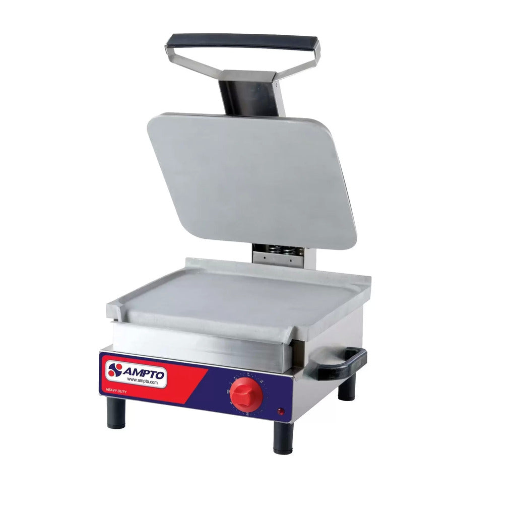 AMPTO SASL Single Sandwich Grill 12&#39;&#39; x 13-3/4&#39;&#39; Flat