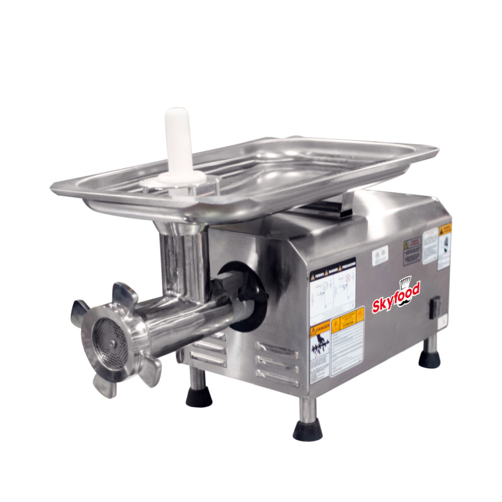 Skyfood PCI-22G #22 Picadora de carne de banco, 2 HP, capacidad de 650 lb/h, 110 V