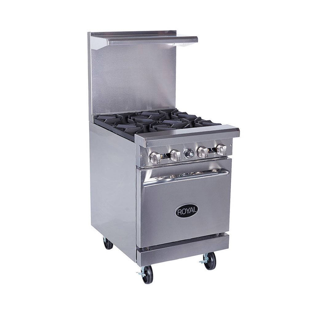 Royal RR-4, Four Burner Gas Range with Oven