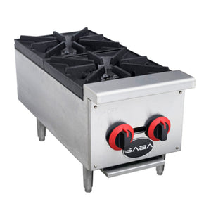 SABA HP-2 Two Burner Gas Hot Plate 50,000 BTU